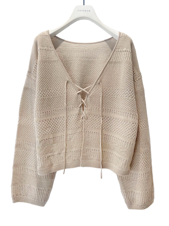 select shop Amitie / CHIGNON 26SS1ご予約 2WAYﾚｰｽCD 9556