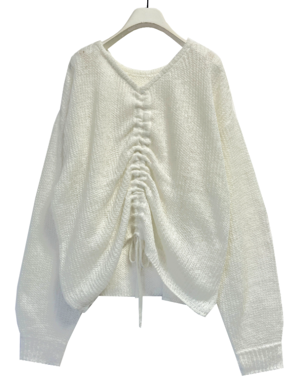 select shop Amitie / CHIGNON 26SS1ご予約 ｼｱｰﾙｰｽﾞﾄﾞﾛｽﾄﾆｯﾄ