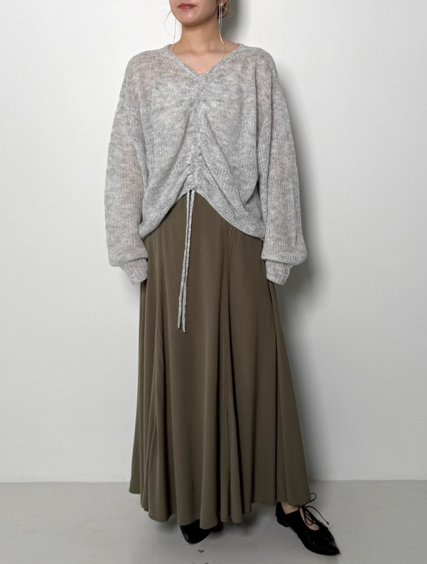 select shop Amitie / CHIGNON 26SS1ご予約 ｼｱｰﾙｰｽﾞﾄﾞﾛｽﾄﾆｯﾄ
