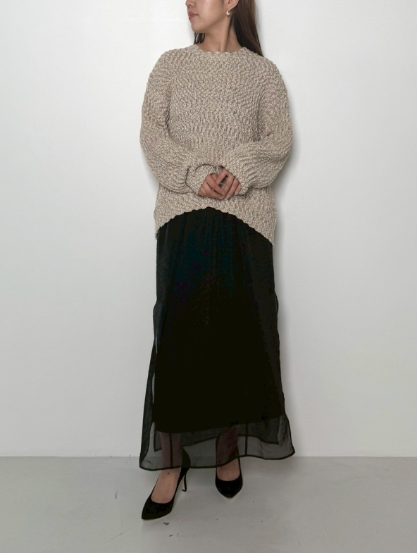 CHIGNON ポロニット select shop Amitie / CHIGNON 26SS1ご予約 ｼｱｰﾙｰｽﾞﾄﾞﾛｽﾄﾆｯﾄ