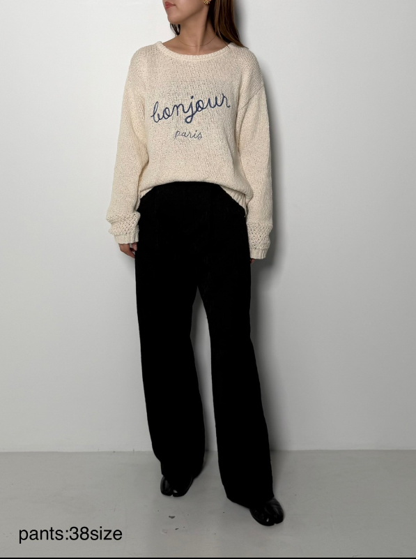 CHIGNON ポロニット select shop Amitie / CHIGNON 26SS1ご予約 ﾛｺﾞｺｯﾄﾝﾆｯﾄPO 9456